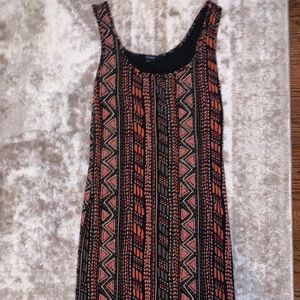 Size small patterned body con dress